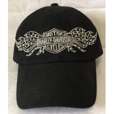Mujers Harley Davidson Hat Cap LNEUC Adjustable Strap Black Studded  eb-03851071